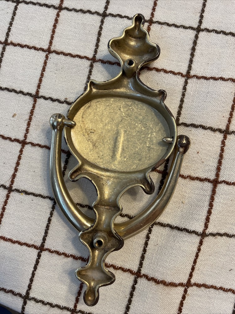 Vintage preowned Polished Solid Brass Door Knocker 9”x 4”Inch