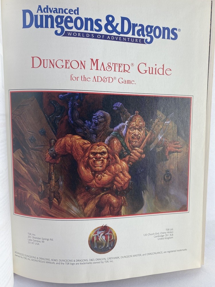 Advanced Dungeons & Dragons 1995 Dungeon Master's Guide 2160