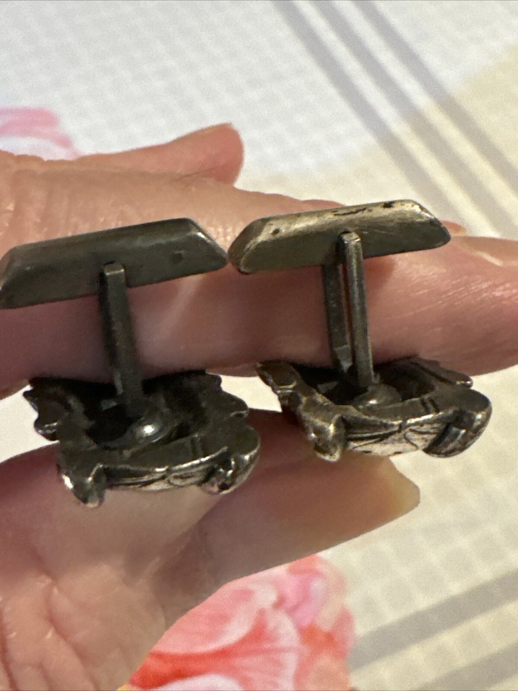 Rare Vintage Devil Face Cuff Links From 1914, Original