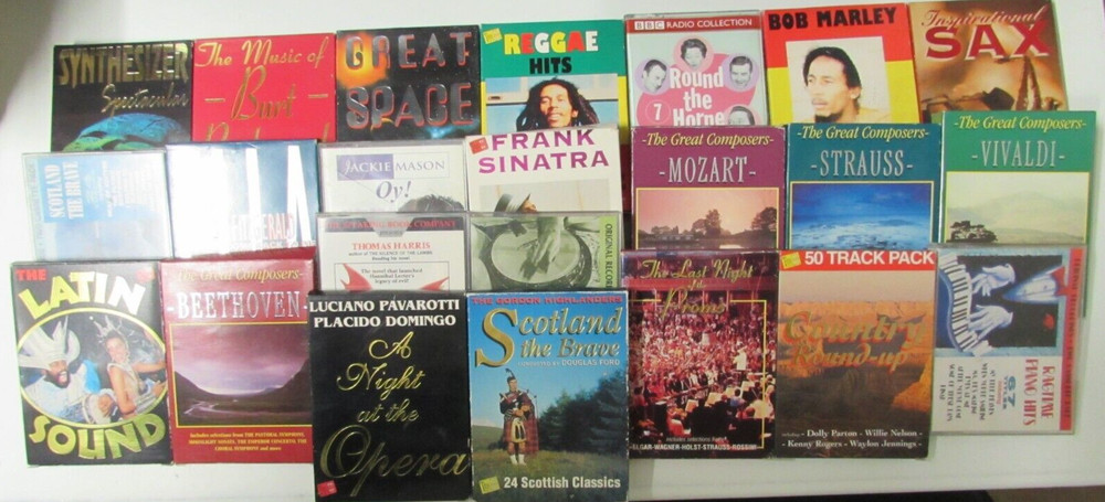 23 RANDOM DOUBLE CASSETTE TAPES  ** FREE UK POST **