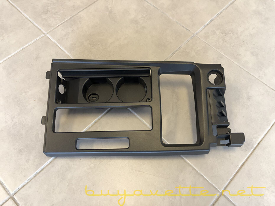1990-1991 C4 Corvette Center Console Shift Plate NEW Gray Automatic