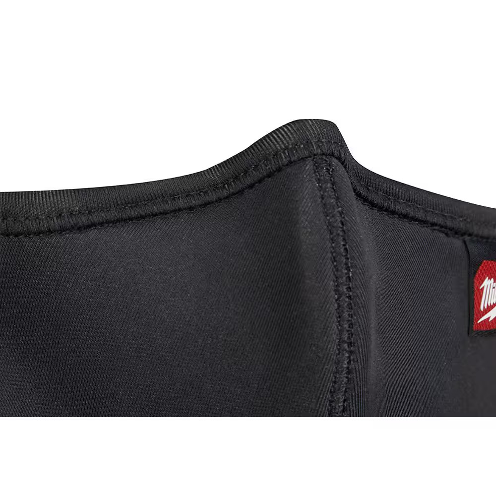 Large/X-Large Black 3-Layer Reusable Performance Face Mask
