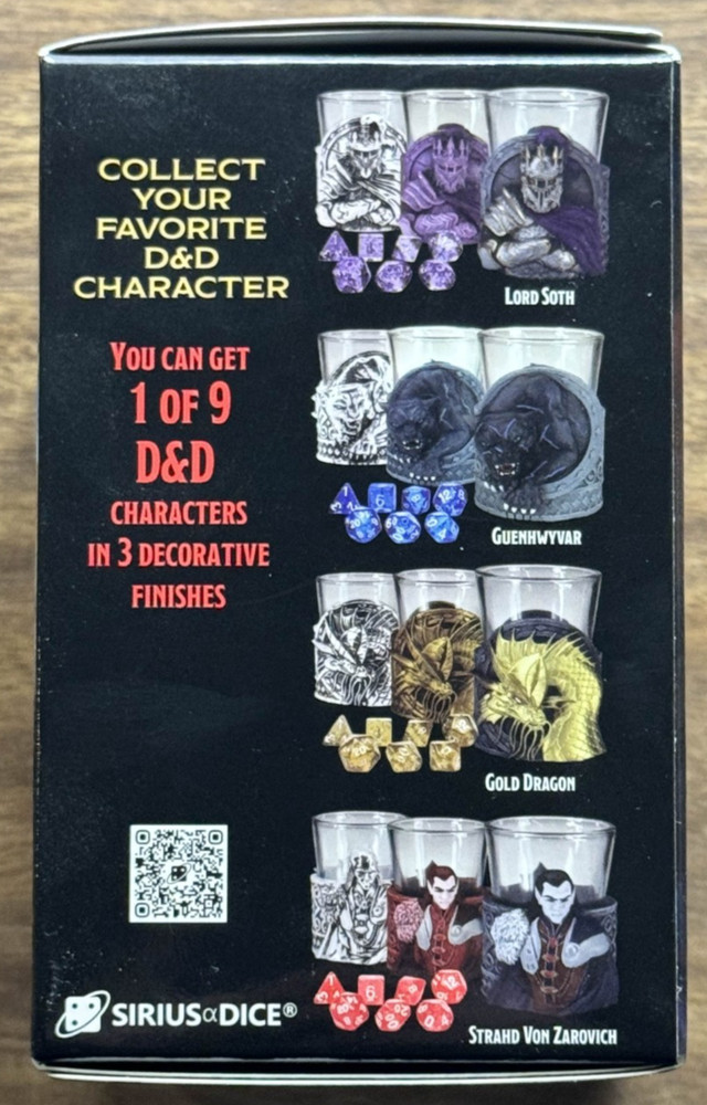 Dungeons & Dragons Series 2 Mystery Mini Dice Cup Set (RANDOM)