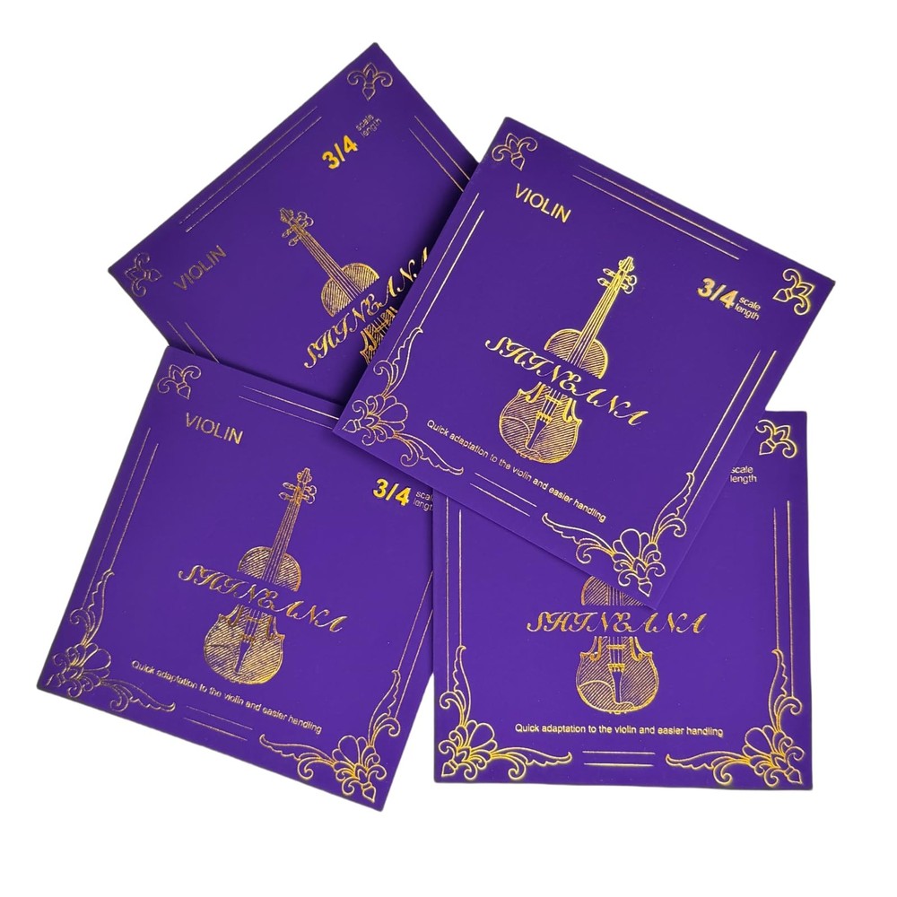 Violin Strings 4/4 Full Set, 4/4 Violin Strings ,Long-Lasting Durability & Ri...