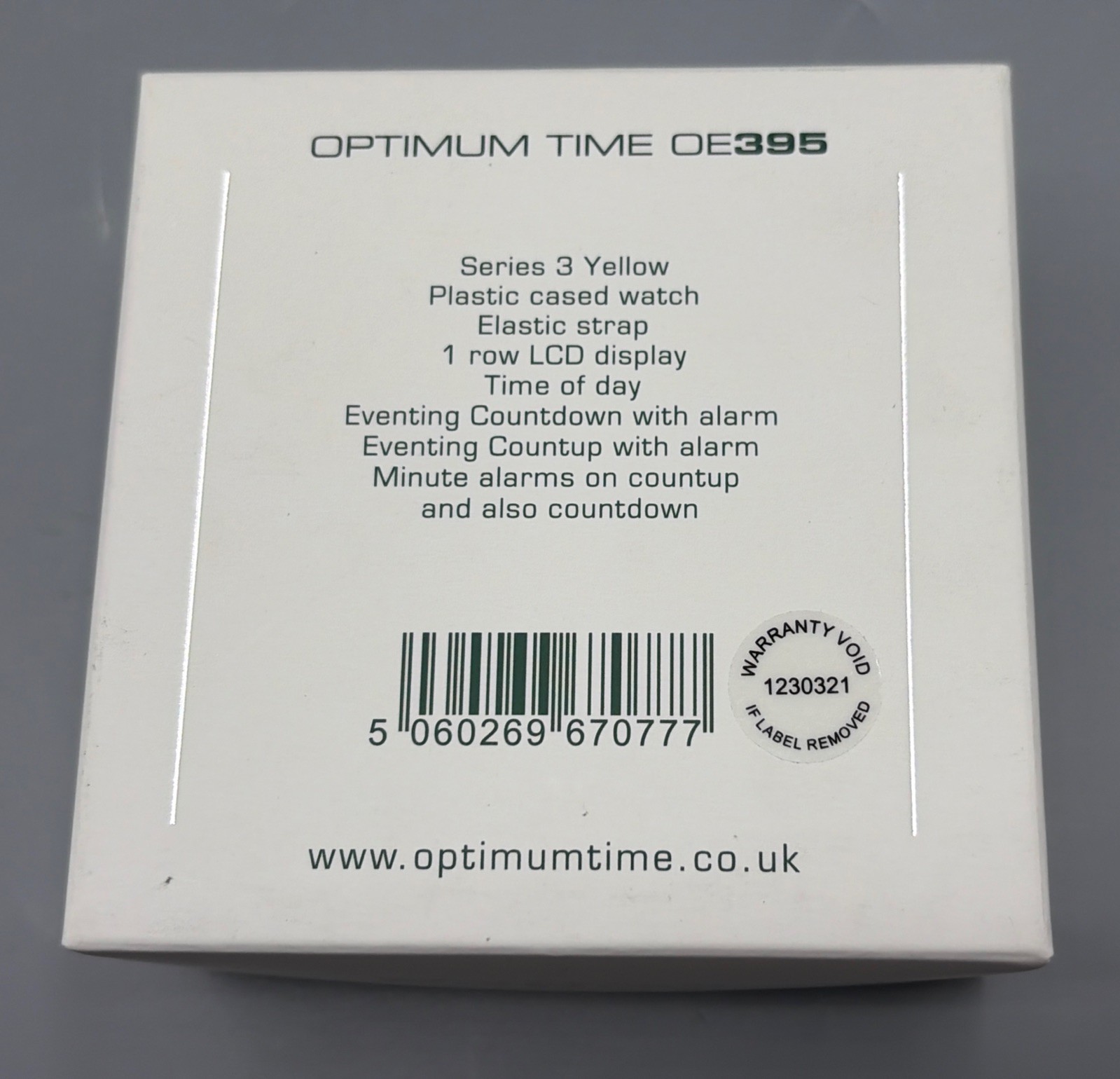 Horse Event Watch - Yellow - Optimum Time Equestrian Eventing - OE 395