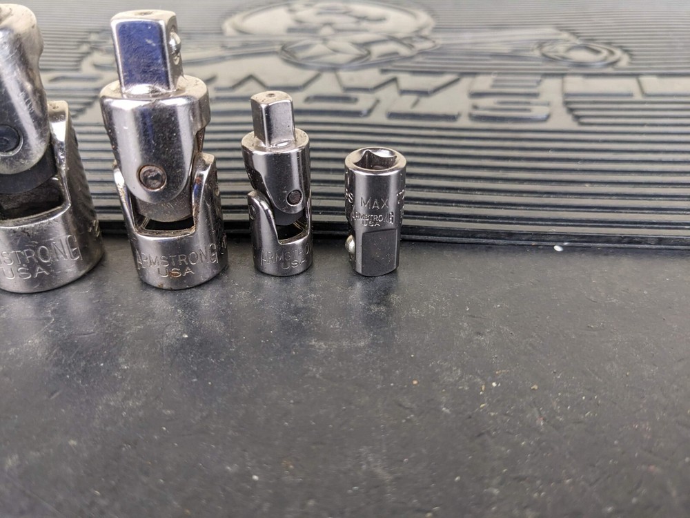 #ax037 Armstrong Tools USA 4pc Universal Joint Socket Adapter Set