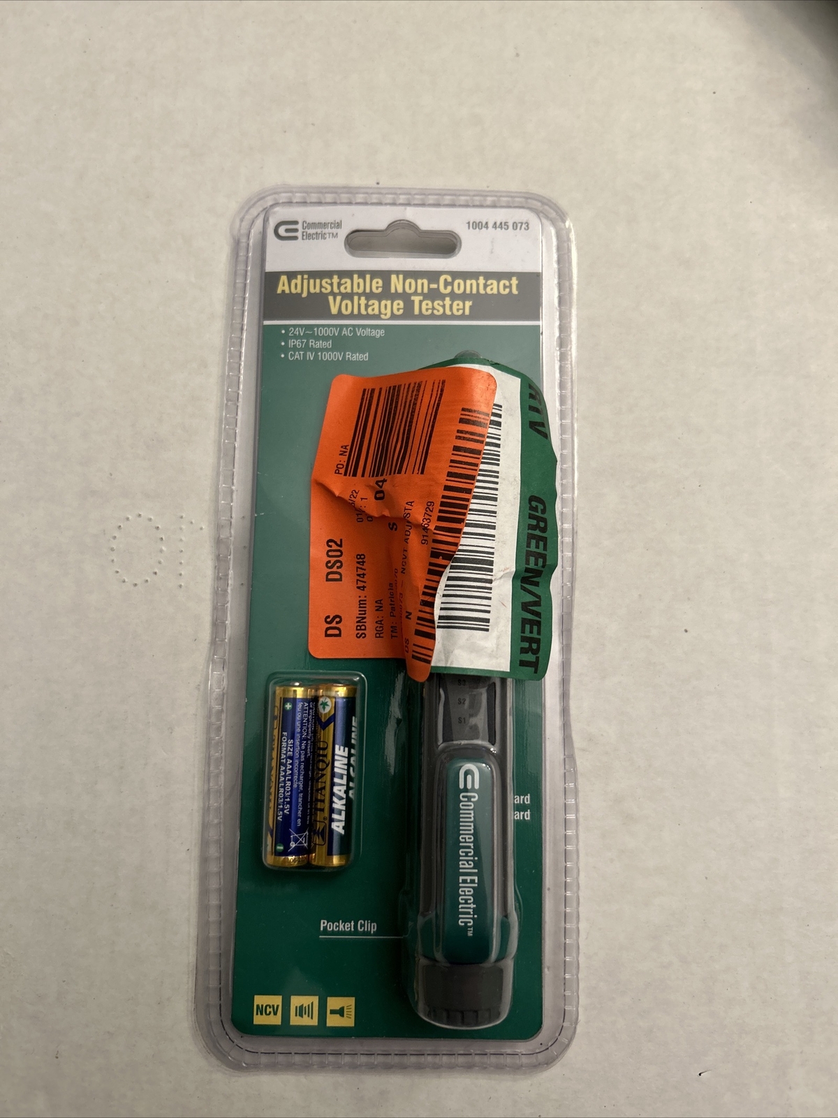 Commercial Electric  AC Voltage Detector + Adjustable Sensitive 1004445073