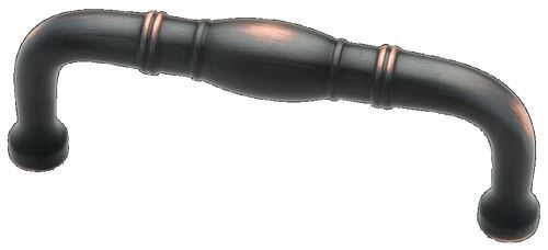 3" Turned Center Pull Bronze with Copper Highlights