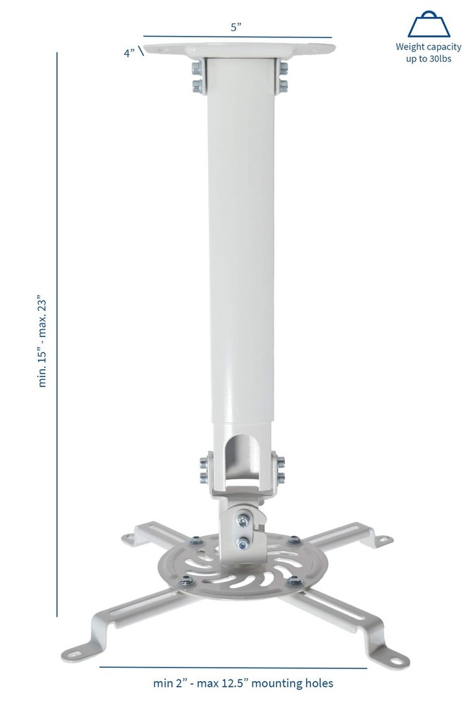 VIVO Universal Extending Ceiling Projector Mount, Height Adjustable Projectio...