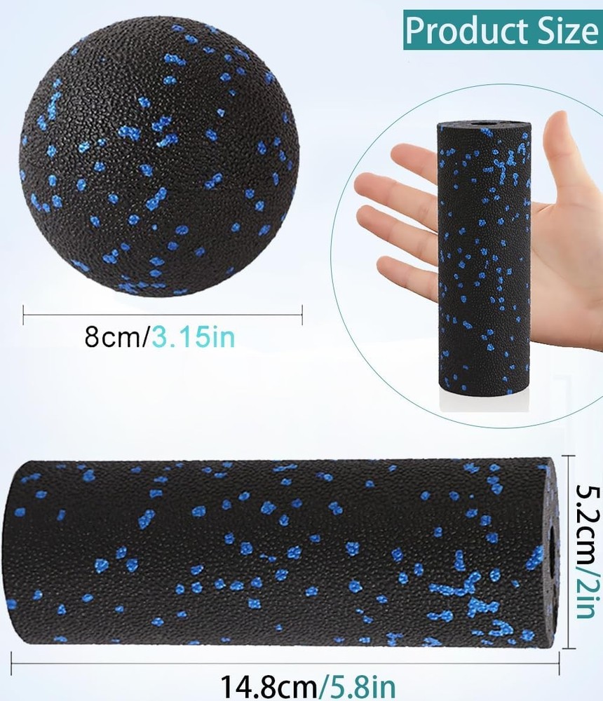 Mini Foam Roller Muscle Massage Rollers Trigger Point Therapy Myofascial Release