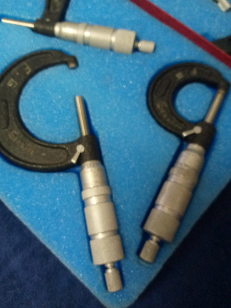 Central Tool Company Micrometer 11 Piece Set Red Case