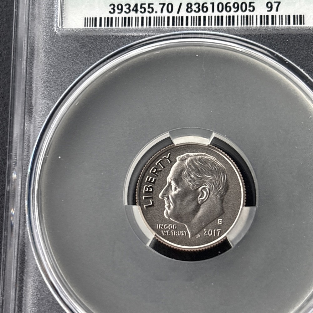 2017-S Enhanced 10C CAC MS70 Dime
