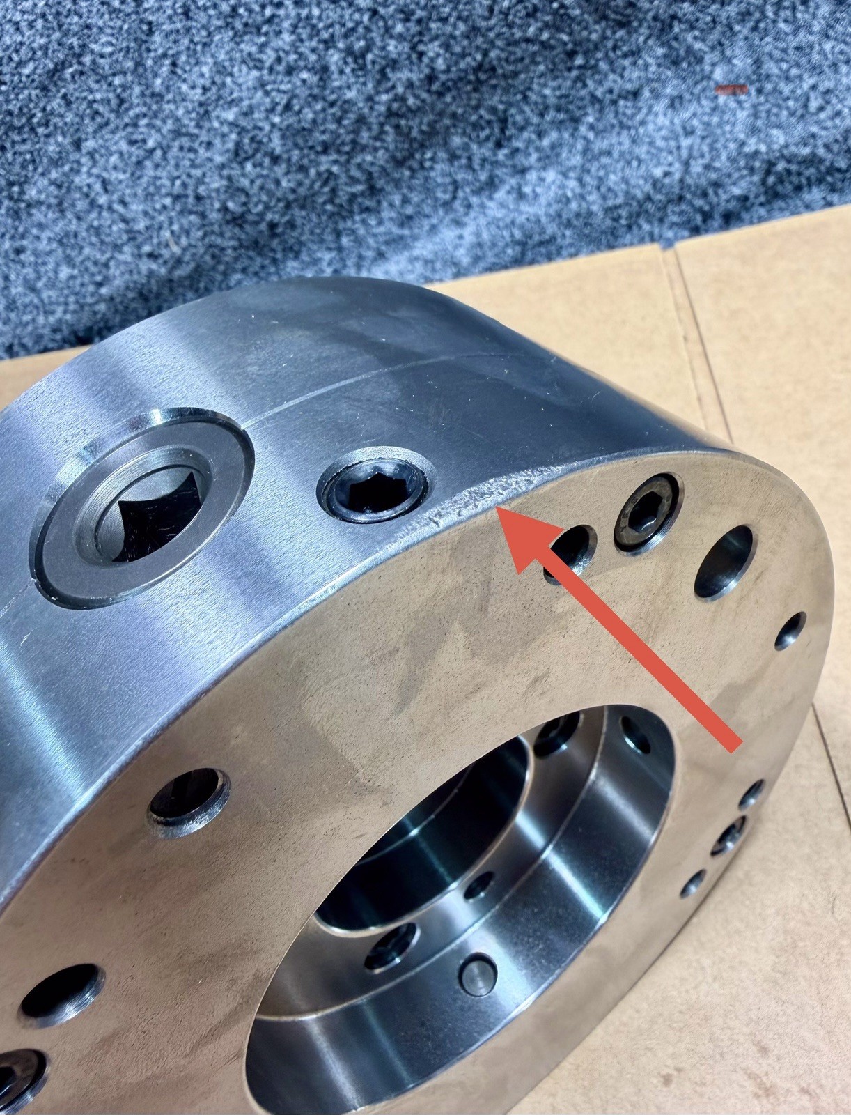 BUCK AT063RC 6" Inch 3 Jaw Manual Lathe Chuck Plain Back