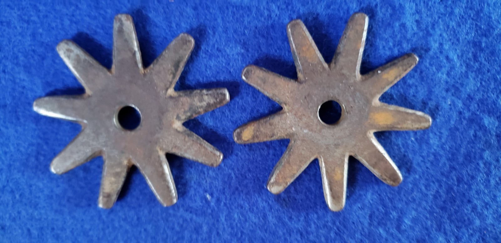 Briddle Rosettes (3) pair of spur rowels