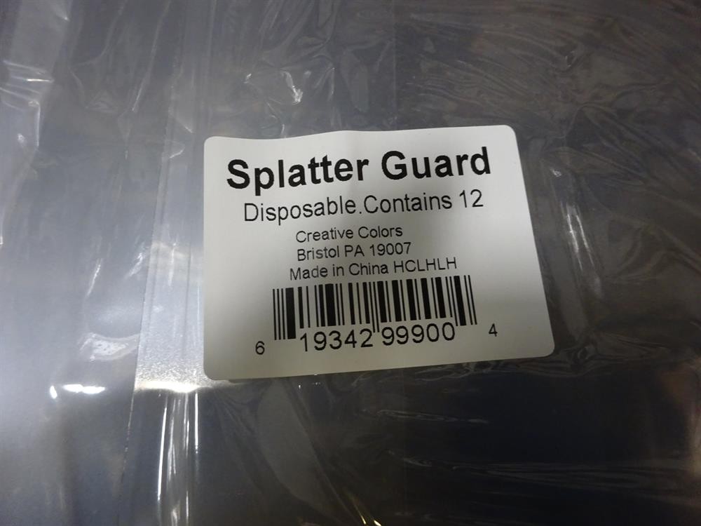 Splatter Guard Face Shield NEW 48 Pack