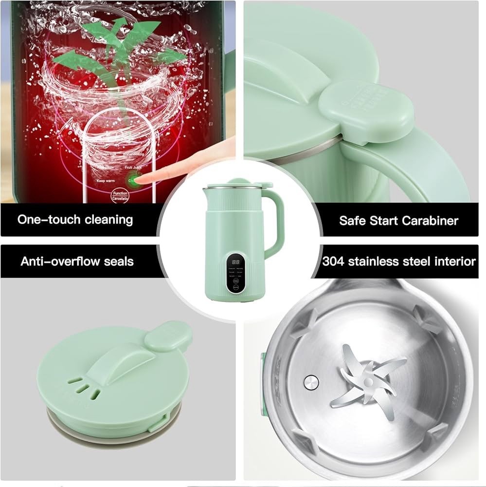 Soya Milk Maker With Delay Start/Heat/Self-Cleaning/Heat Oven Function