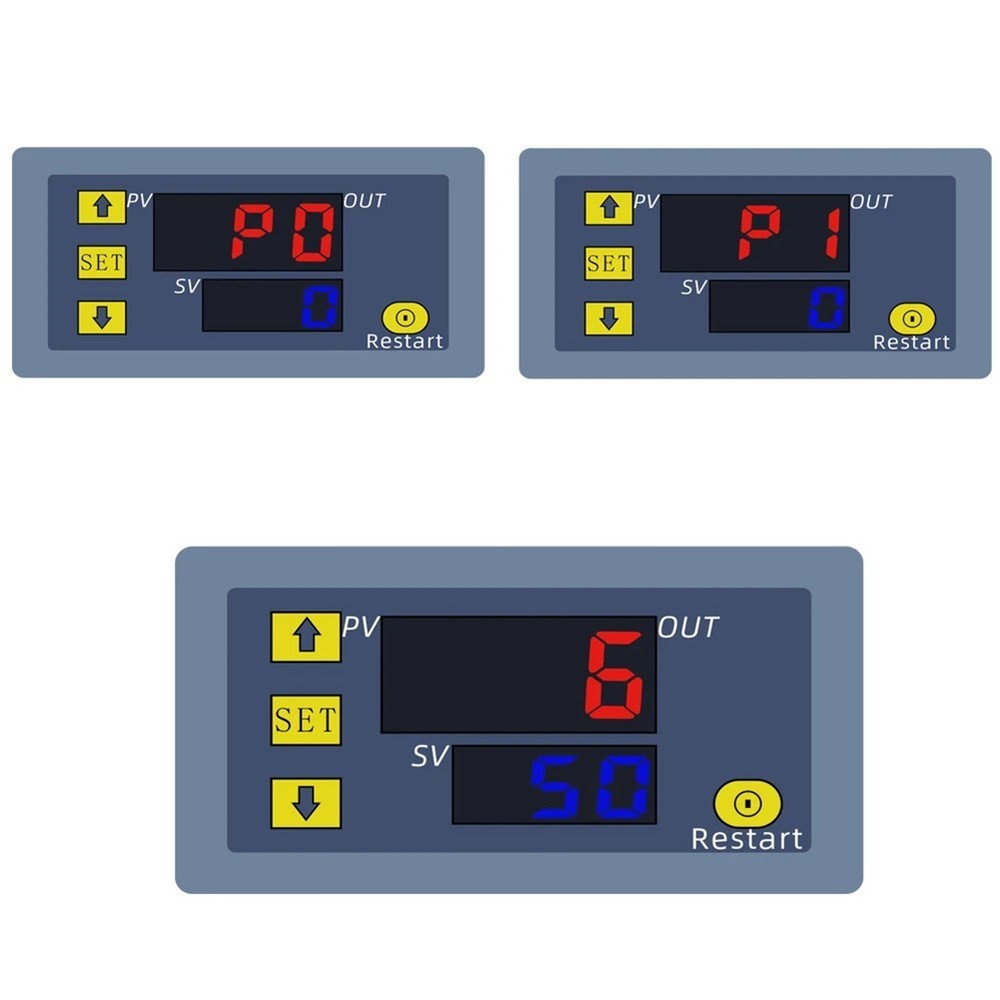 110220V Programmable Digital Time Relay Cycle Delay Module with LED Display