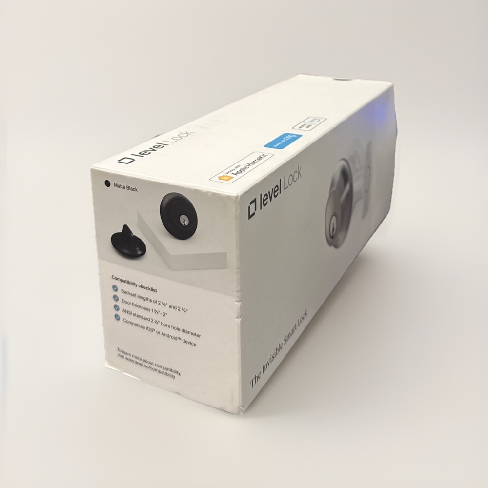 Level Lock Smart Lock - Previous Model - Matte Black-A159