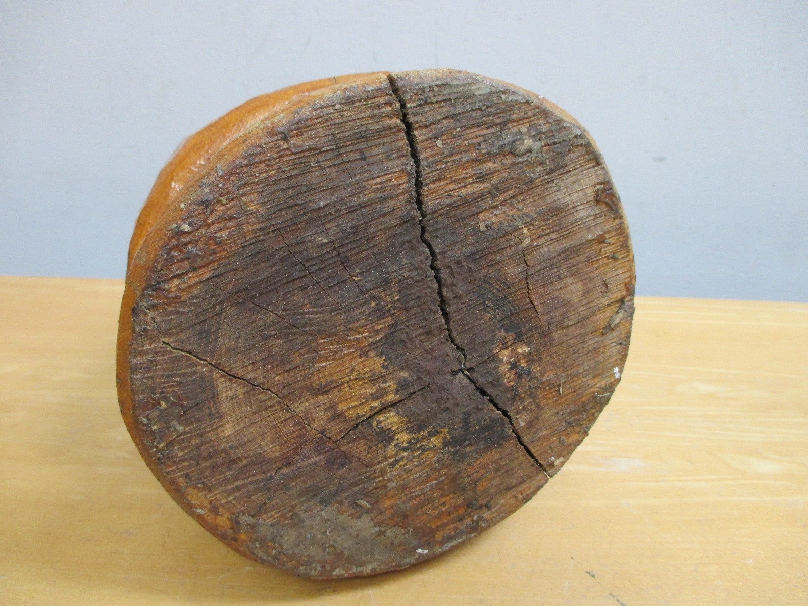 Hand Made 10.5” Wooden Hat Mold Form Shaper Mushroom