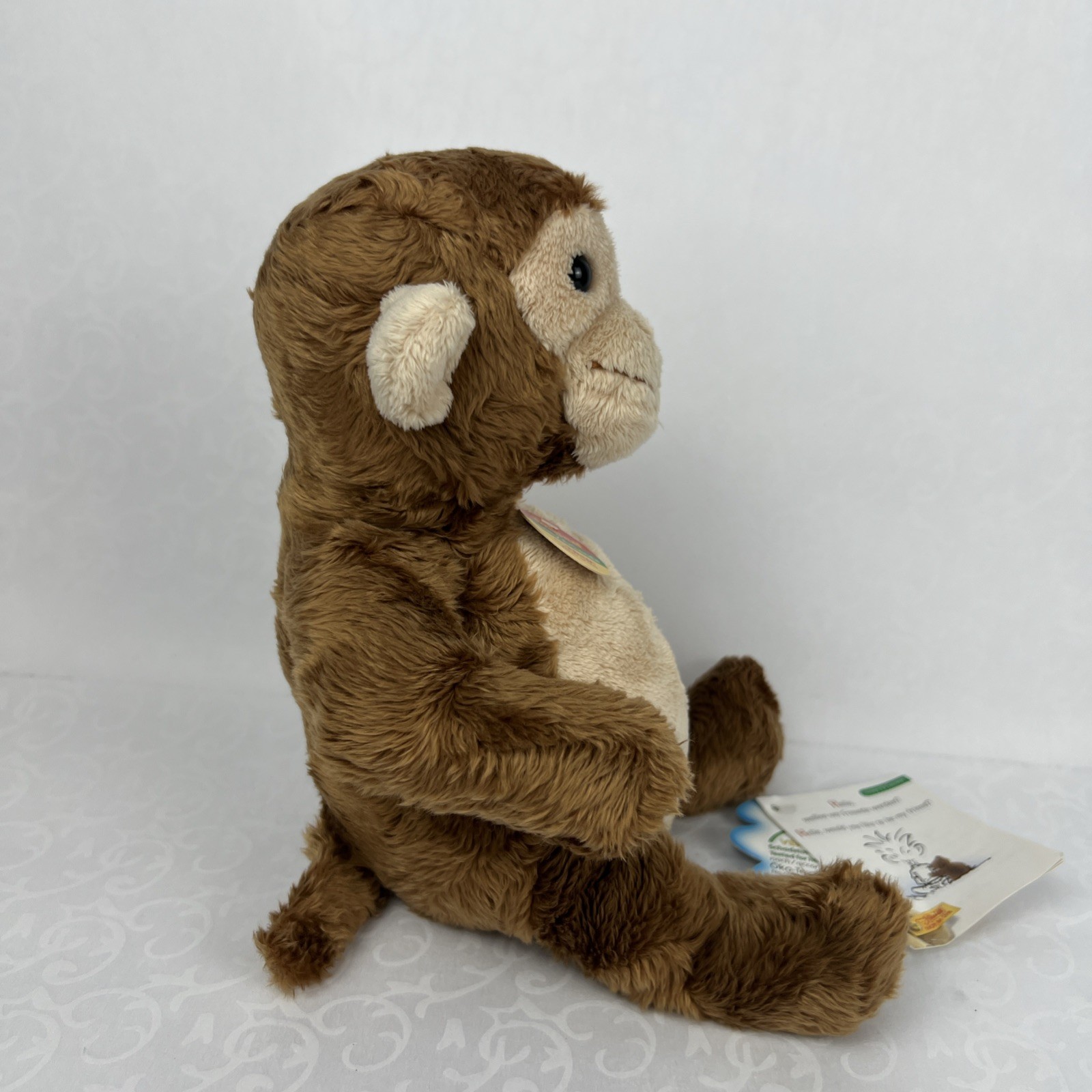 NWT VTG Steiff Original Cosy Friends Monkey 11" Plush Soft Toy Stuffed Animal