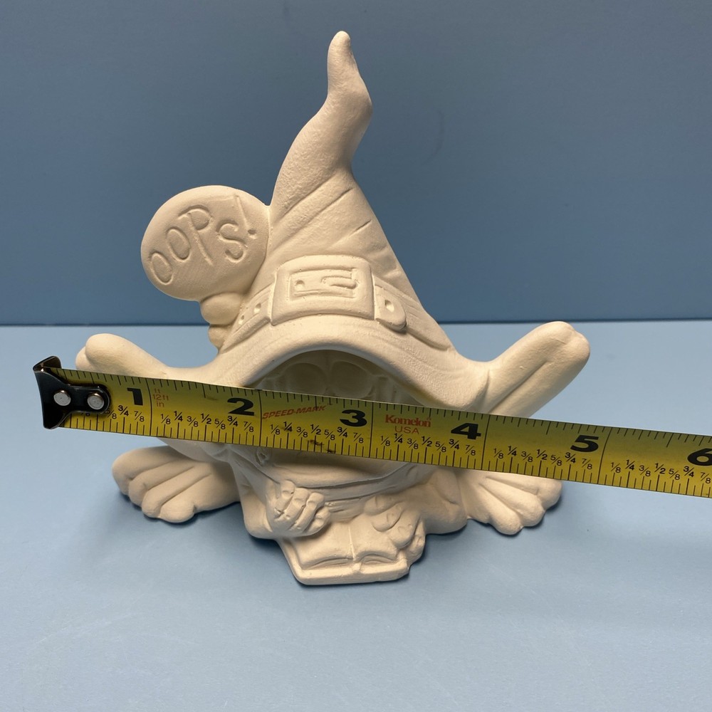 Ceramic Bisque Witch Frog Under A Spell Ready To Paint
