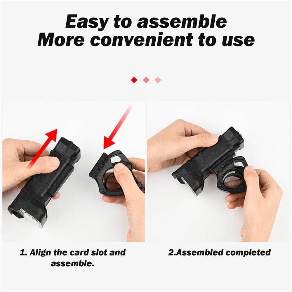 Rechargeable LED Mountain Bike Lights 90000LM Bicycle Torch Front &Rear Lamp