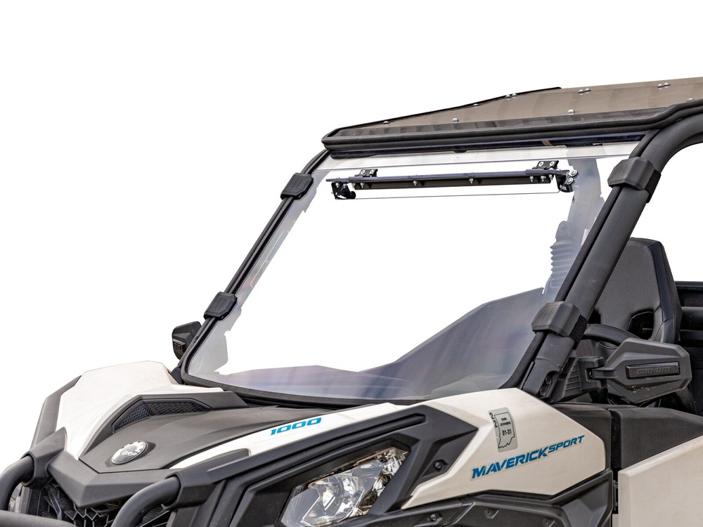 SuperATV Scratch Resistant Vented Windshield for Can-Am Commander (2021+)