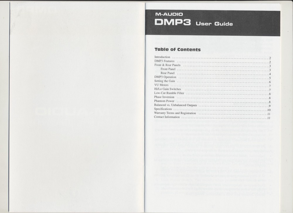 M-Audio DMP3 Manual & User Guide with Pro-Sessions Sound & Loop Libraries CD HTF