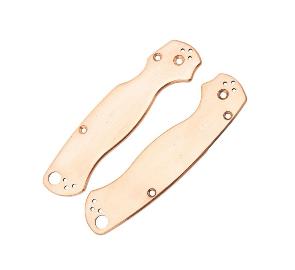 Scikio Custom Spyderco PM2 Copper Handle Scales