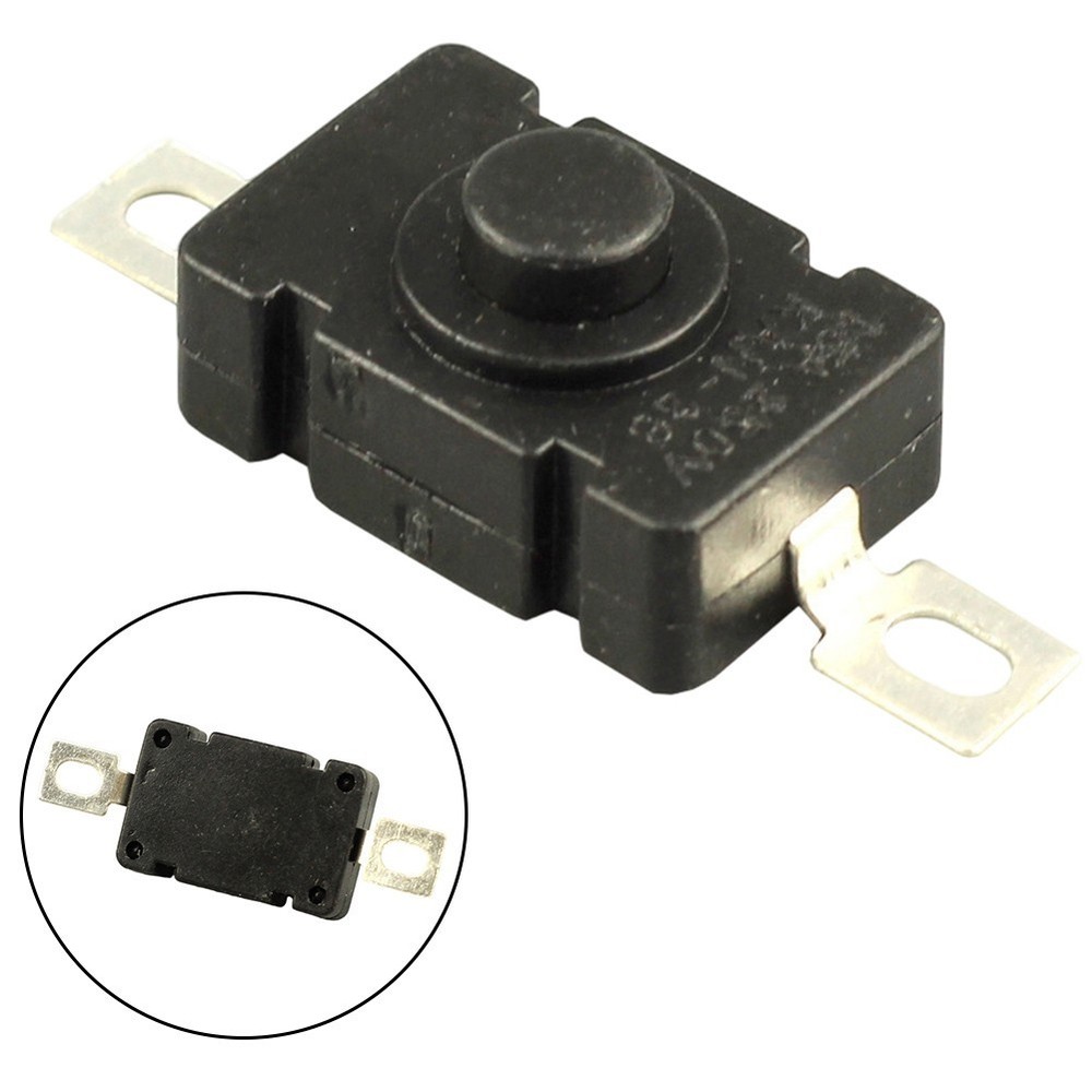 10pcs Replacement Flashlight Switch KAN28 1.5A250V Self Locking 18x12mm