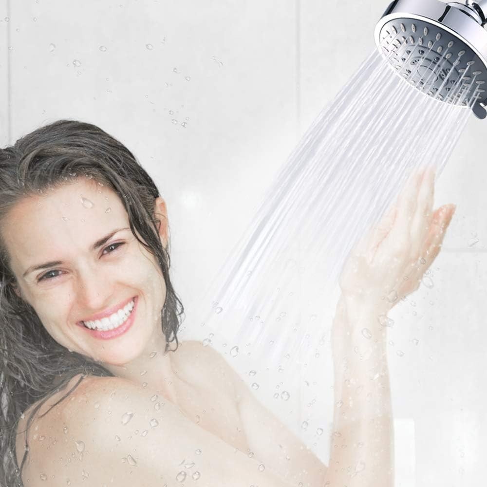 5-Function Adjustable Shower Head with High Pressure & Effortless Installation