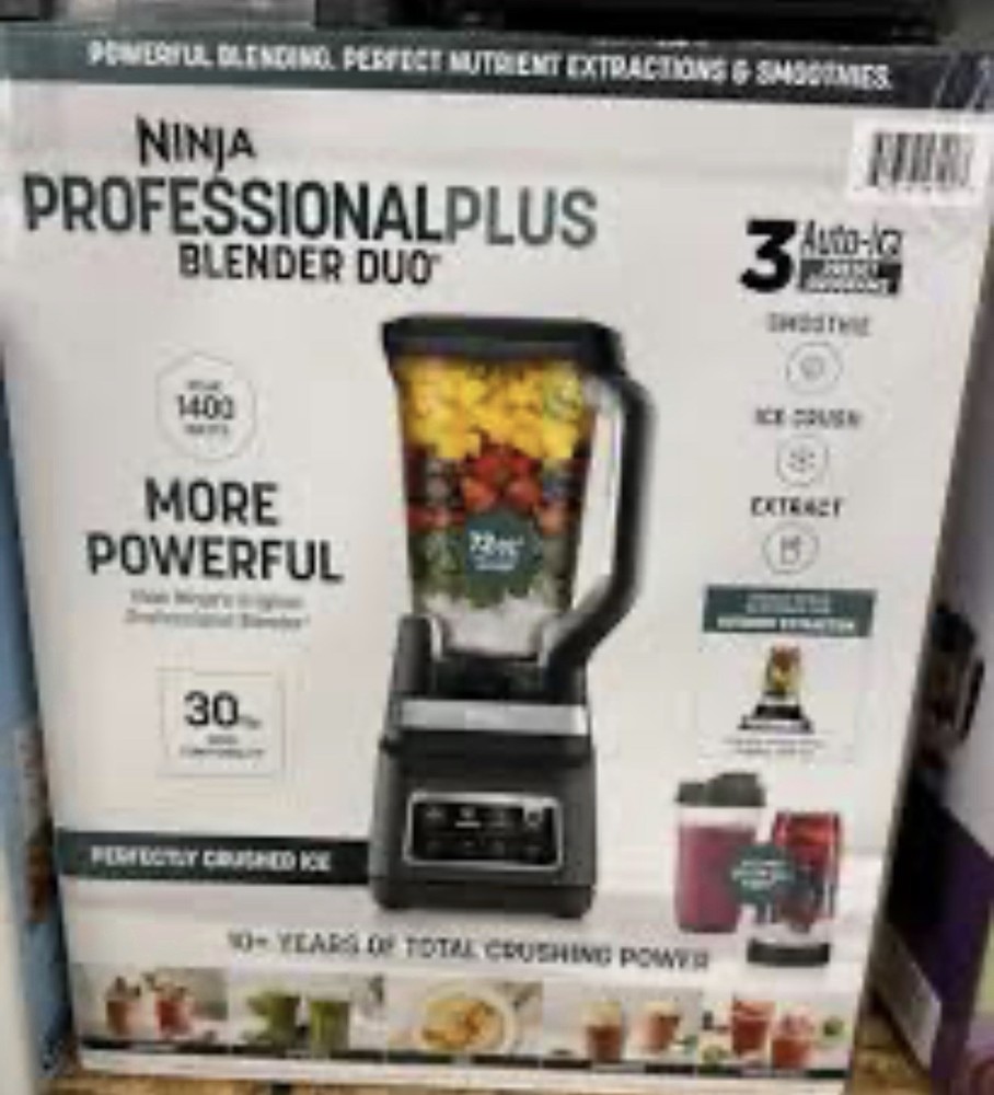 Ninja Professional Plus Blender Duo 1400W 72oz Black Auto-iQ Programming