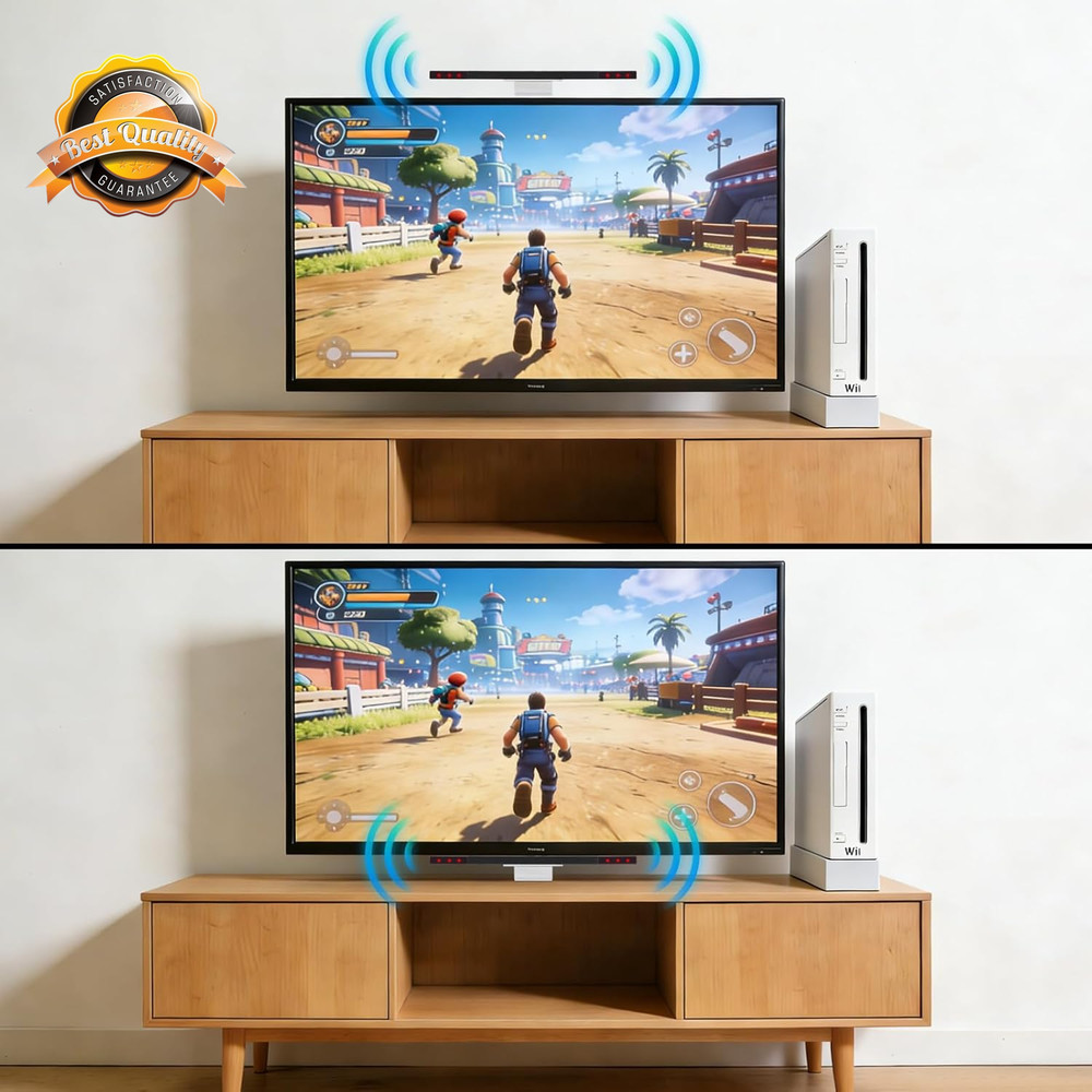 Wired Infrared Sensor Bar Replacement for Wii and Wii U Console