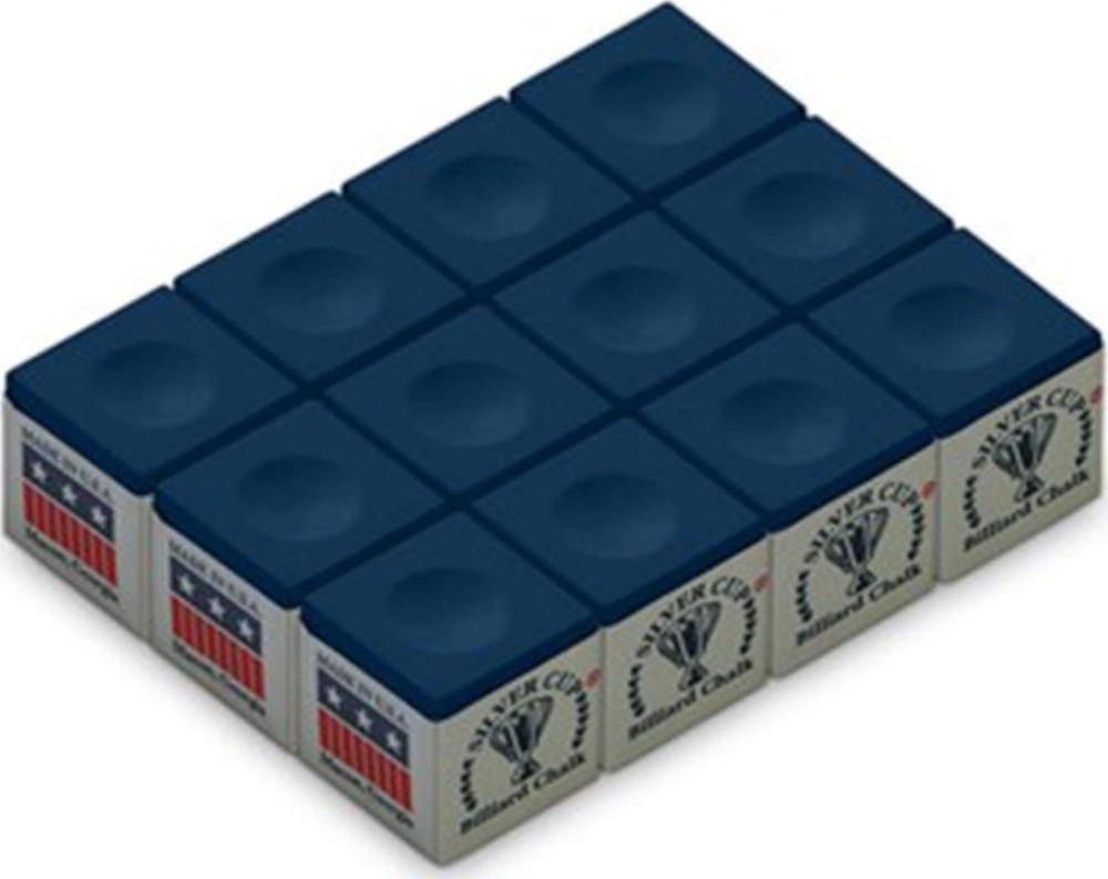 Smooth-Application Billiard Chalk - 12 Cubes for Unmatched Performance