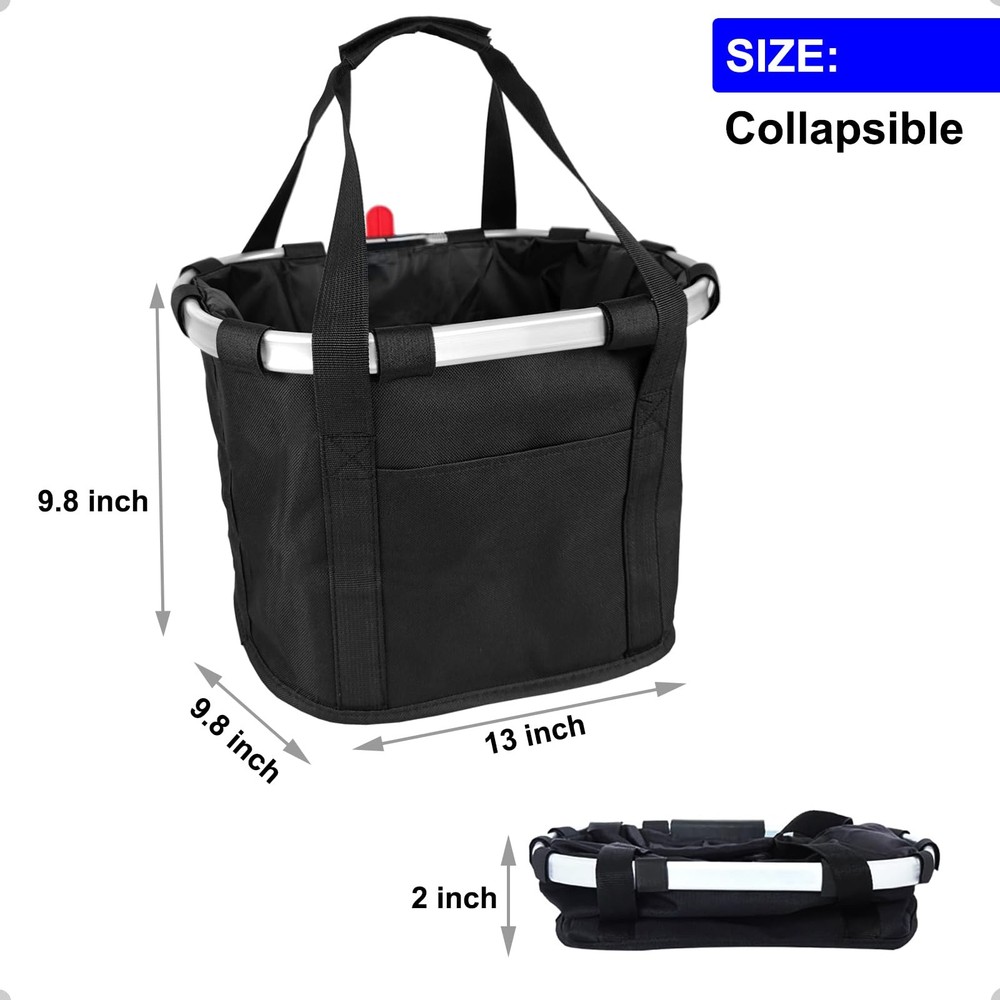 Removable Knee Scooter Basket Accessory with Handle, Upgrade Quick Release Cl...