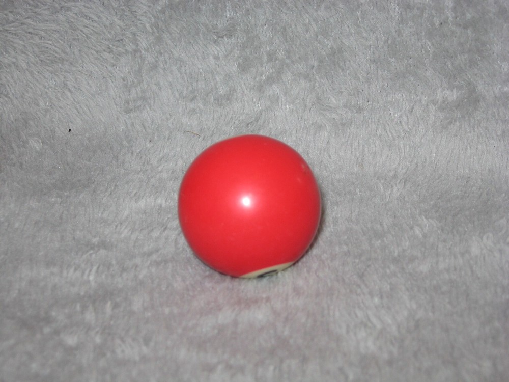 Mini Pool Ball #3 Red Solid 1.5" Diameter Miniature Billiard Replacement