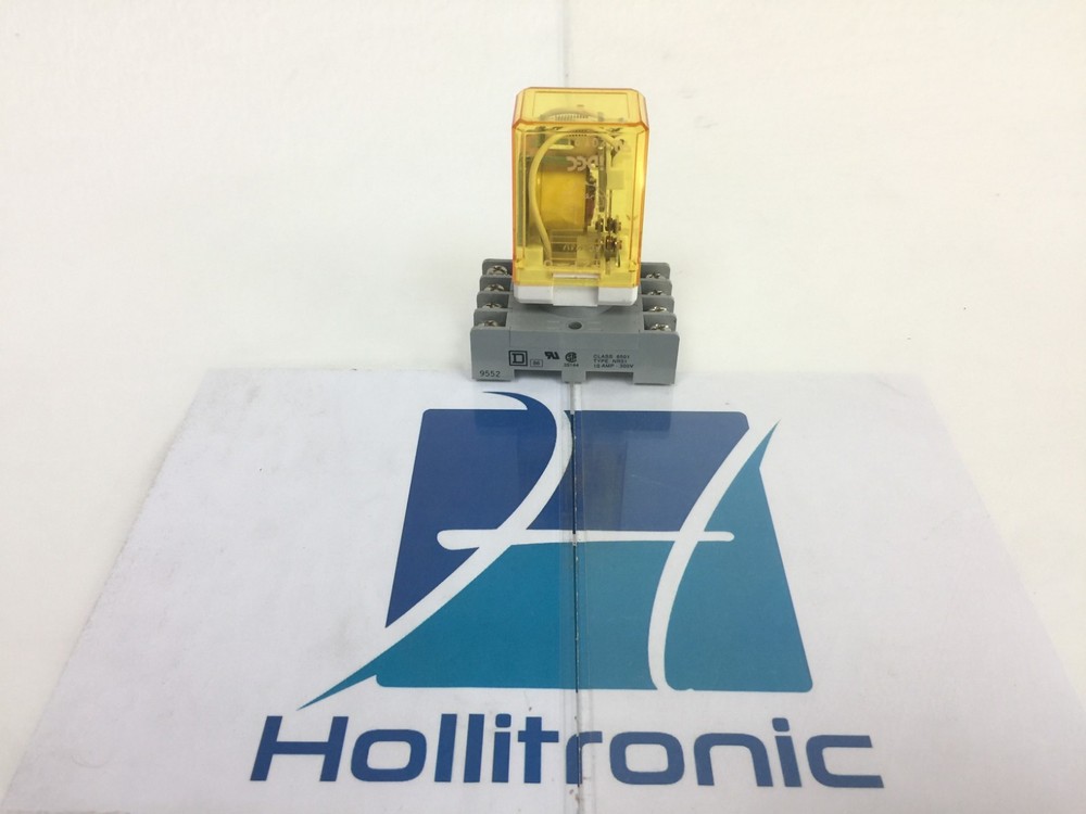 SQUARE D CLASS 8501 TYPE NR51 8-Pin Single Tier Relay 15AMP