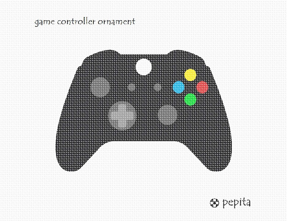 Game Controller Ornament Needlepoint Canvas