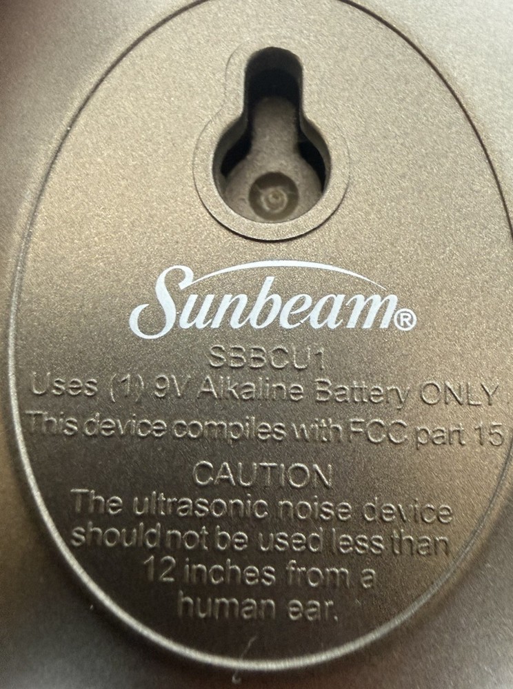 Sunbeam Sonic Egg Ultrasonic Bark Control Device