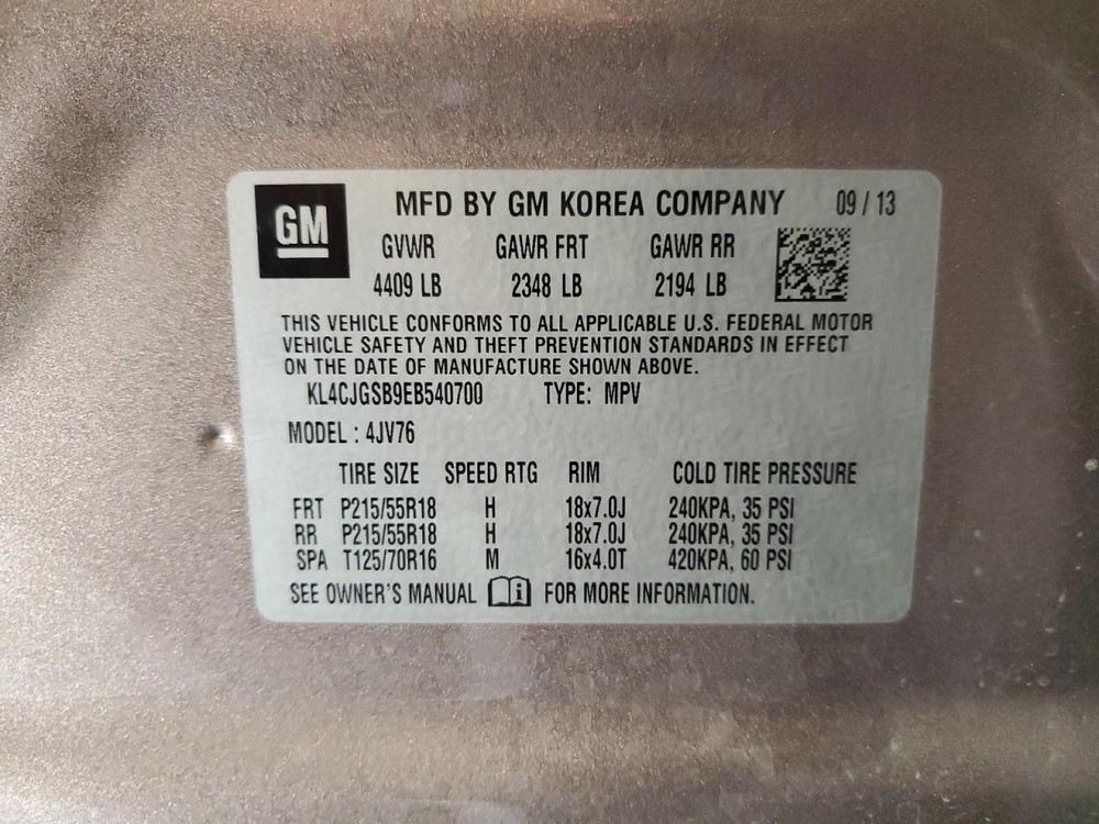 Used Blind Spot Detection System Warning Control Module fits: 2014 Buick Encore