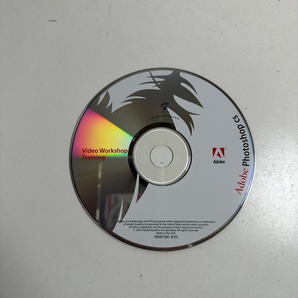 Adobe Photoshop Graphics Editing CS Macintosh - CS1 MAC Install Software CD
