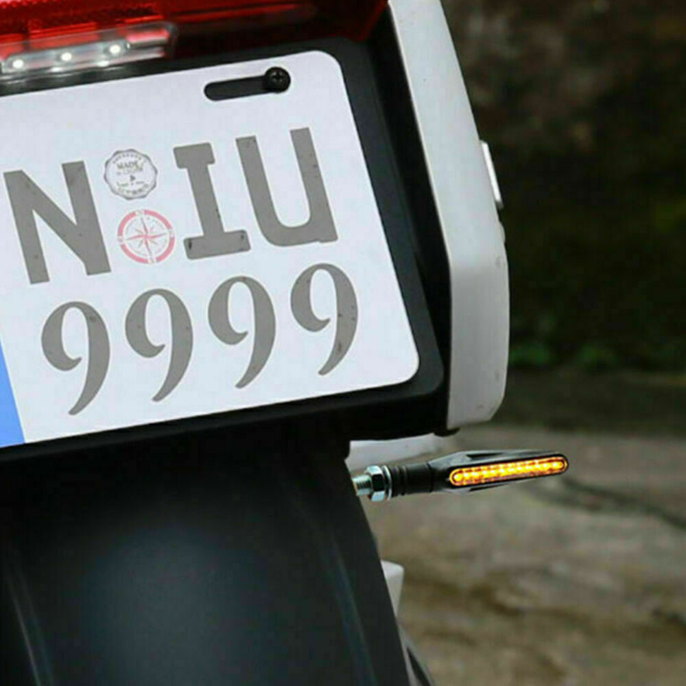 4PCS Motorcycle Led Turn Signal Indicator Blinker Amber Lights Universal Durable