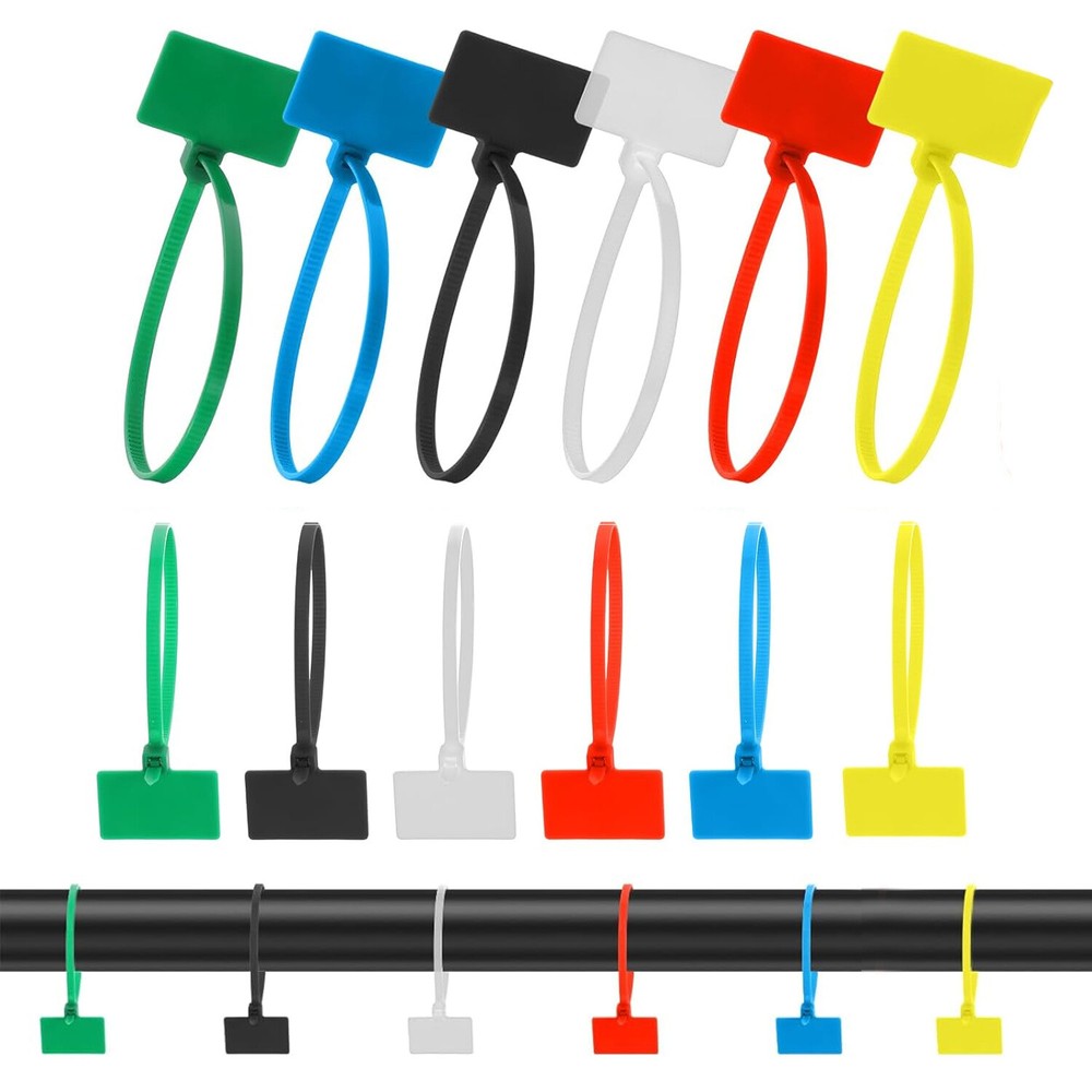 Wire Zip Ties Self-locking Plastic Nylon Cable Ties Multicolor Cord Wire Labels