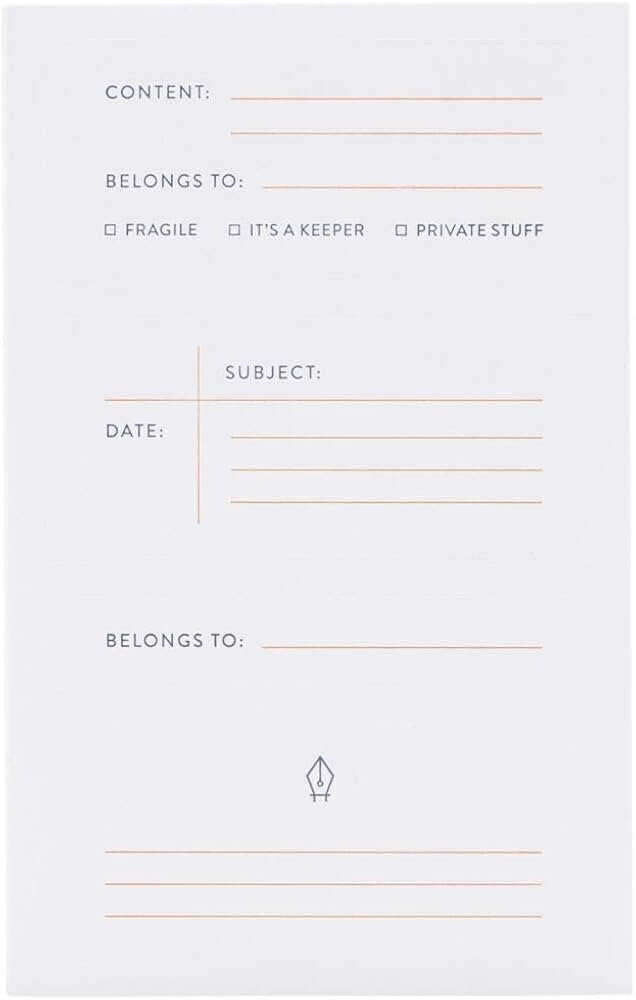 Monograph Sticker Notes Unique Office Supply NEW