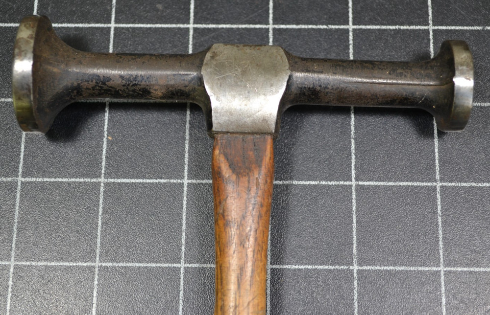 STANLEY - AUTO BODY HAMMER WITH ORIGINAL HANDLE AND PARTIAL LABEL