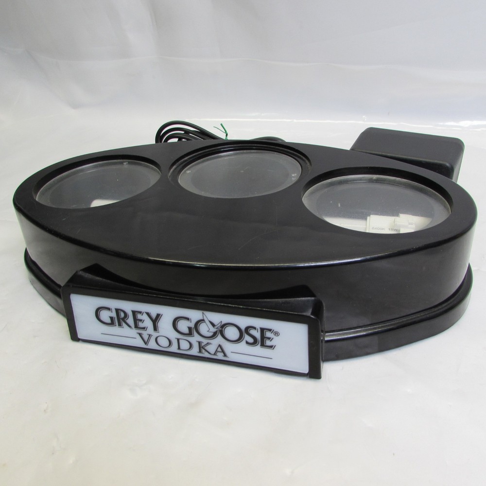 Grey Goose Vodka 3 Bottle Light Display Stand