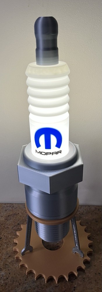 Mobar Branded Spark Plug Model Lamp