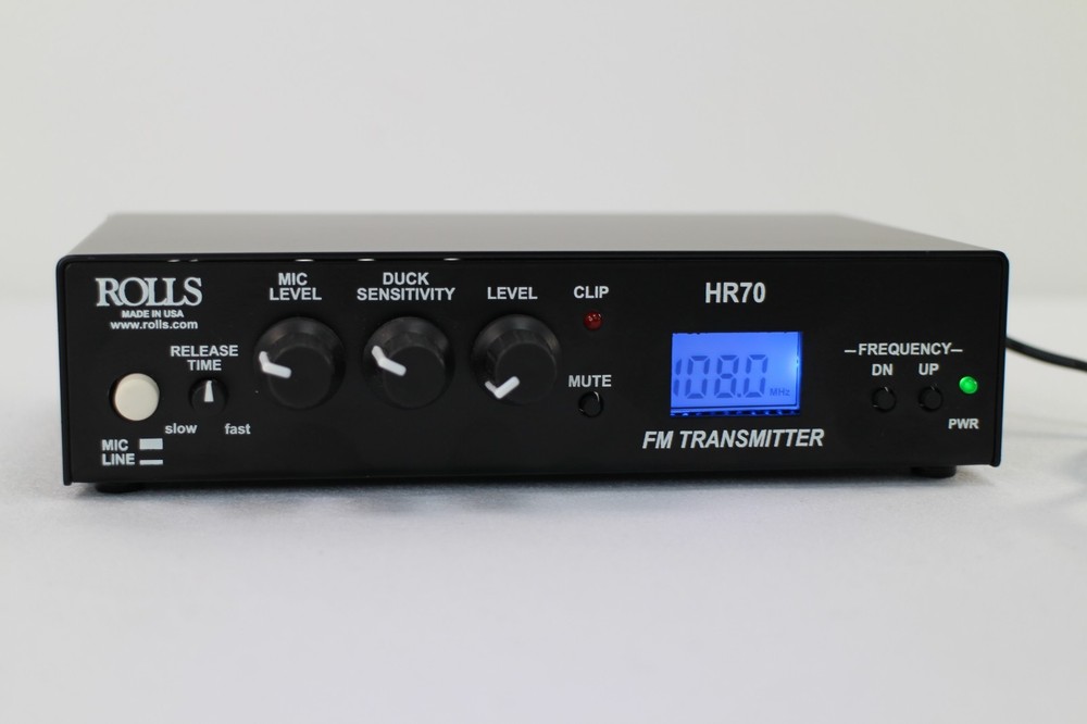 ROLLS HR70 Digital FM Transmitter Broadcast Audio Interface NEW Open Box