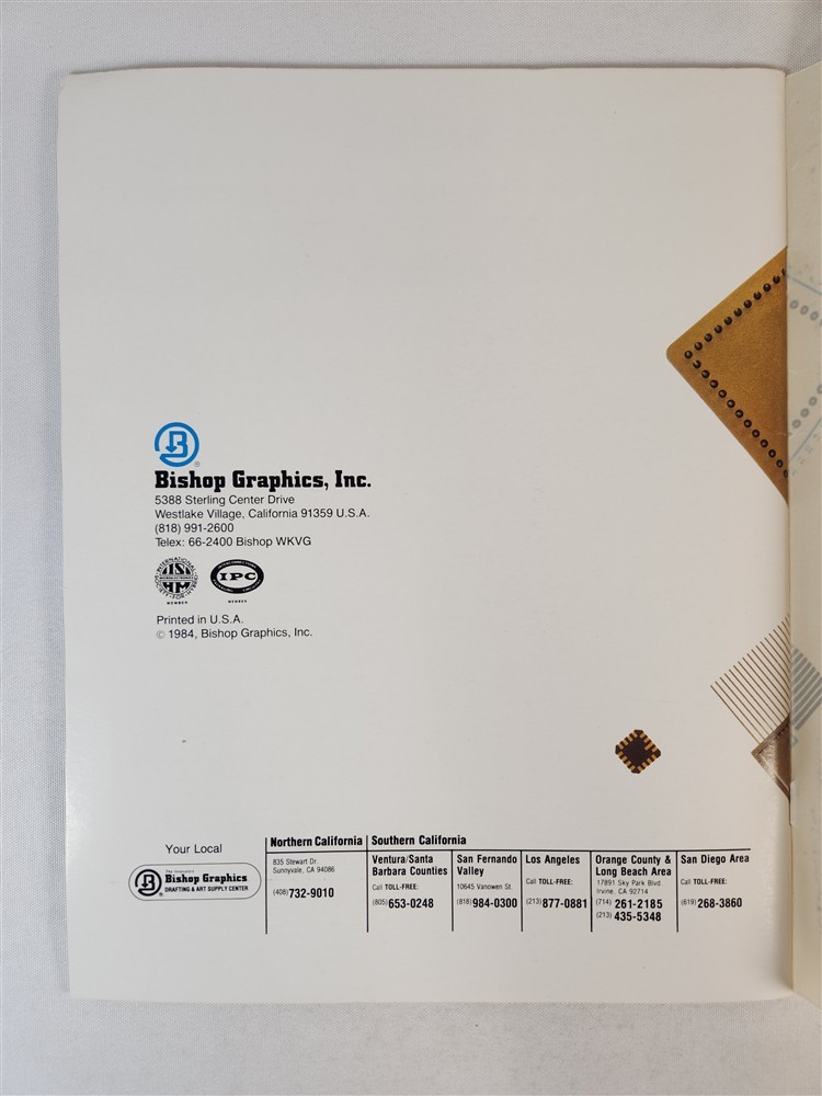 Bishop Graphics Microelectronics Artwork Patterns 1984 Catalog Westlake Village