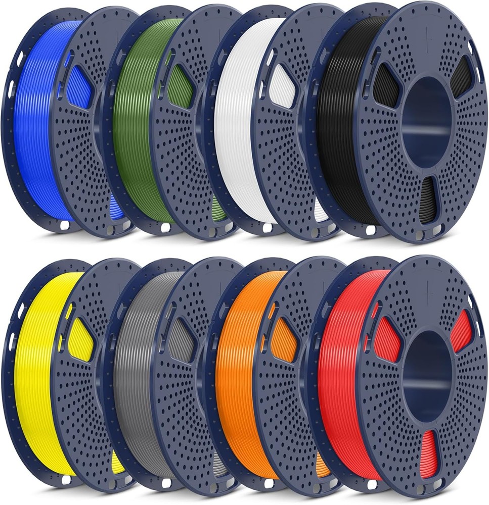 SUNLU PLA+ Filament 1.75mm 8 Pack 2KG Bundle